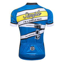 Load image into Gallery viewer, Thriller Rider Sports Bicycle Clothing Mens Cycling Jersey Short Sleeve(I&#39;m Simple Man)
