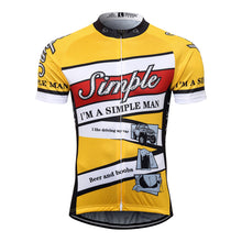 Load image into Gallery viewer, Thriller Rider Sports Bicycle Clothing Mens Cycling Jersey Short Sleeve(I&#39;m Simple Man)
