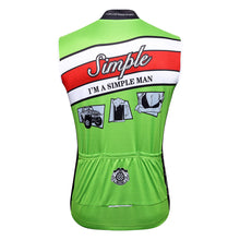 Load image into Gallery viewer, Thriller Rider Sports Bicycle Clothing Mens Cycling Vests Sleeveless(I&#39;m Simple Man)
