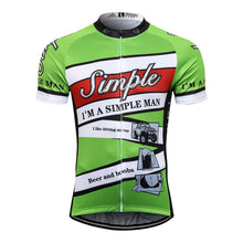 Load image into Gallery viewer, Thriller Rider Sports Bicycle Clothing Mens Cycling Jersey Short Sleeve(I&#39;m Simple Man)
