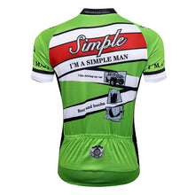 Load image into Gallery viewer, Thriller Rider Sports Bicycle Clothing Mens Cycling Jersey Short Sleeve(I&#39;m Simple Man)
