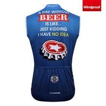 Load image into Gallery viewer, Thriller Rider Sports Bicycle Clothing Mens Cycling Vests Windproof Sleeveless(Beer Cap)
