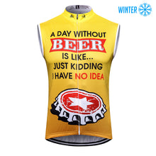 Load image into Gallery viewer, Thriller Rider Sports Bicycle Clothing Mens Cycling Vests Winter Sleeveless(Beer Cap)
