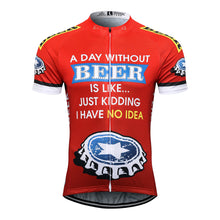 Load image into Gallery viewer, Thriller Rider Sports Bicycle Clothing Mens Cycling Jersey Short Sleeve(Beer Cap)
