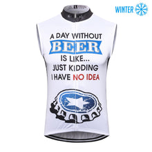 Load image into Gallery viewer, Thriller Rider Sports Bicycle Clothing Mens Cycling Vests Winter Sleeveless(Beer Cap)
