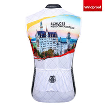 Load image into Gallery viewer, Thriller Rider Sports Bicycle Clothing Mens Cycling Vests Windproof Sleeveless(Schoss Neuschwanstein)
