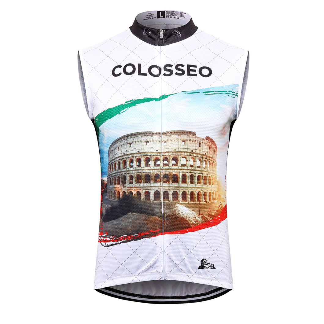 Thriller Rider Sports Bicycle Clothing Mens Cycling Vests Sleeveless(Colosseo)