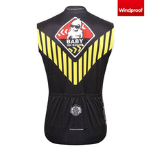 Load image into Gallery viewer, Thriller Rider Sports Bicycle Clothing Mens Cycling Vests Windproof Sleeveless(Baby on Board)
