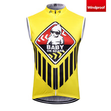 Load image into Gallery viewer, Thriller Rider Sports Bicycle Clothing Mens Cycling Vests Windproof Sleeveless(Baby on Board)
