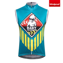 Load image into Gallery viewer, Thriller Rider Sports Bicycle Clothing Mens Cycling Vests Windproof Sleeveless(Baby on Board)
