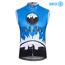 Load image into Gallery viewer, Thriller Rider Sports Bicycle Clothing Mens Cycling Vests Winter Sleeveless(The Devil is in Your Heart)
