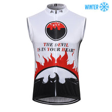 Load image into Gallery viewer, Thriller Rider Sports Bicycle Clothing Mens Cycling Vests Winter Sleeveless(The Devil is in Your Heart)
