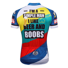 Load image into Gallery viewer, Thriller Rider Sports Bicycle Clothing Mens Cycling Jersey Short Sleeve(I&#39;m a Simple Man)
