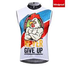 Load image into Gallery viewer, Thriller Rider Sports Bicycle Clothing Mens Cycling Vests Windproof Sleeveless(Never Give Up)
