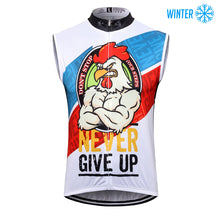 Load image into Gallery viewer, Thriller Rider Sports Bicycle Clothing Mens Cycling Vests Winter Sleeveless(Never Give Up)
