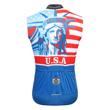 Load image into Gallery viewer, Thriller Rider Sports Bicycle Clothing Mens Cycling Vests Sleeveless(USA Flag)
