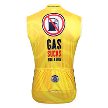 Load image into Gallery viewer, Thriller Rider Sports Bicycle Clothing Mens Cycling Vests Sleeveless(Gas Sucks Ride a Bike)
