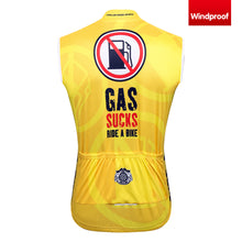 Load image into Gallery viewer, Thriller Rider Sports Bicycle Clothing Mens Cycling Vests Windproof Sleeveless(Gas Sucks Ride a Bike)
