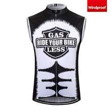 Load image into Gallery viewer, Thriller Rider Sports Bicycle Clothing Mens Cycling Vests Windproof Sleeveless(Gas Sucks Ride a Bike)
