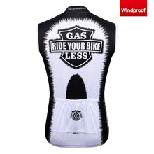 Load image into Gallery viewer, Thriller Rider Sports Bicycle Clothing Mens Cycling Vests Windproof Sleeveless(Gas Sucks Ride a Bike)
