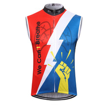 Load image into Gallery viewer, Thriller Rider Sports Bicycle Clothing Mens Cycling Vests Sleeveless(We Can&#39;t Breathe)
