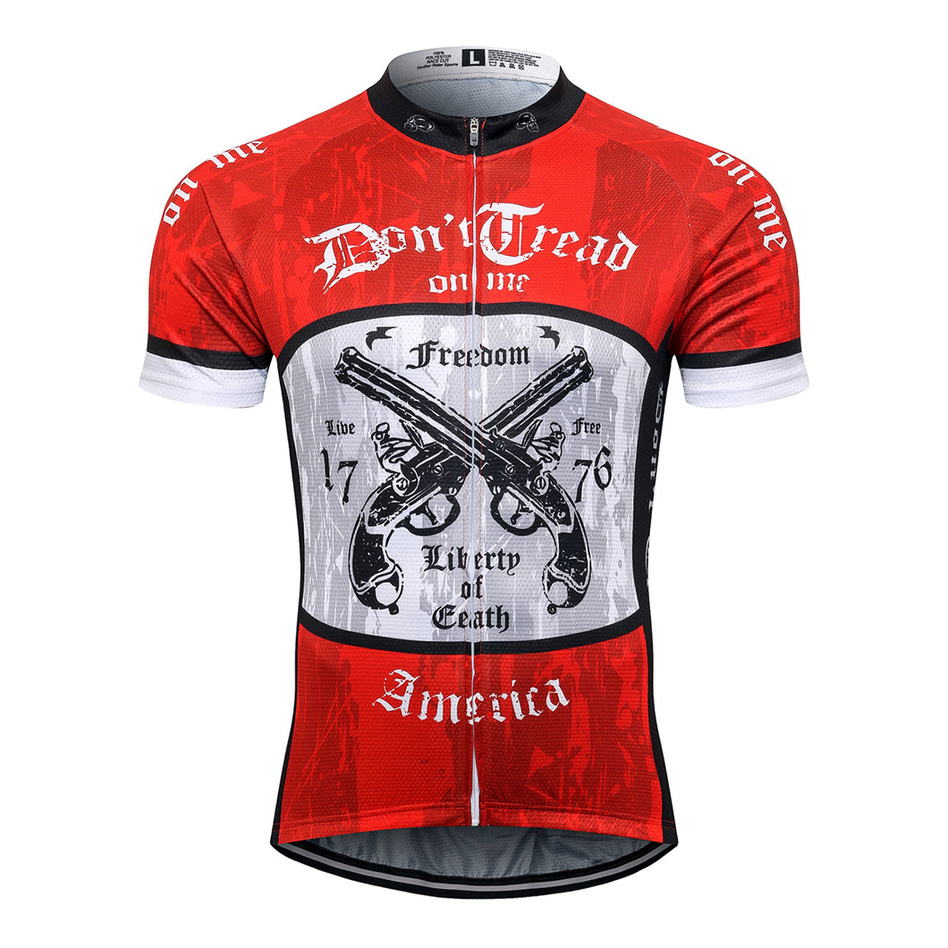 Thriller Rider Sports Bicycle Clothing Mens Cycling Jersey Short Sleeve(Don't Cread on Me)