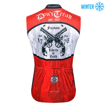 Load image into Gallery viewer, Thriller Rider Sports Bicycle Clothing Mens Cycling Vests Winter Sleeveless(Don&#39;t Cread on Me)
