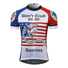 Load image into Gallery viewer, Thriller Rider Sports Bicycle Clothing Mens Cycling Jersey Short Sleeve(Don&#39;t Cread on Me)
