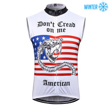 Load image into Gallery viewer, Thriller Rider Sports Bicycle Clothing Mens Cycling Vests Winter Sleeveless(Don&#39;t Cread on Me)
