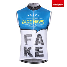 Load image into Gallery viewer, Thriller Rider Sports Bicycle Clothing Mens Cycling Vests Windproof Sleeveless(Fake News)
