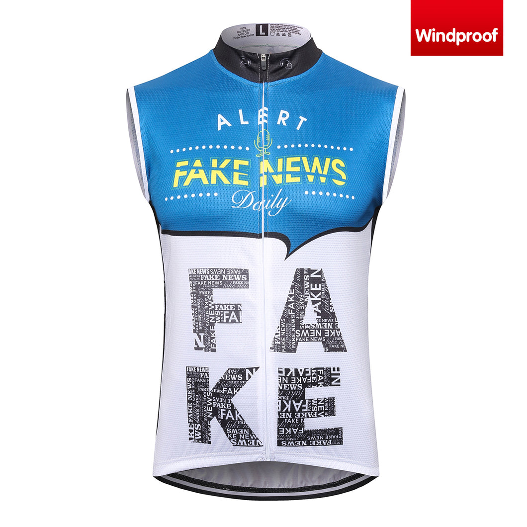 Thriller Rider Sports Bicycle Clothing Mens Cycling Vests Windproof Sleeveless(Fake News)