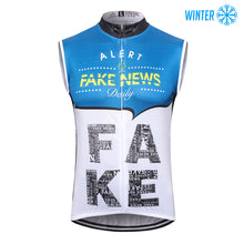 Load image into Gallery viewer, Thriller Rider Sports Bicycle Clothing Mens Cycling Vests Winter Sleeveless(Fake News)
