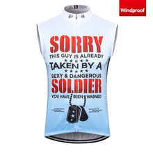 Load image into Gallery viewer, Thriller Rider Sports Bicycle Clothing Mens Cycling Vests Windproof Sleeveless(You Have Been Warned)
