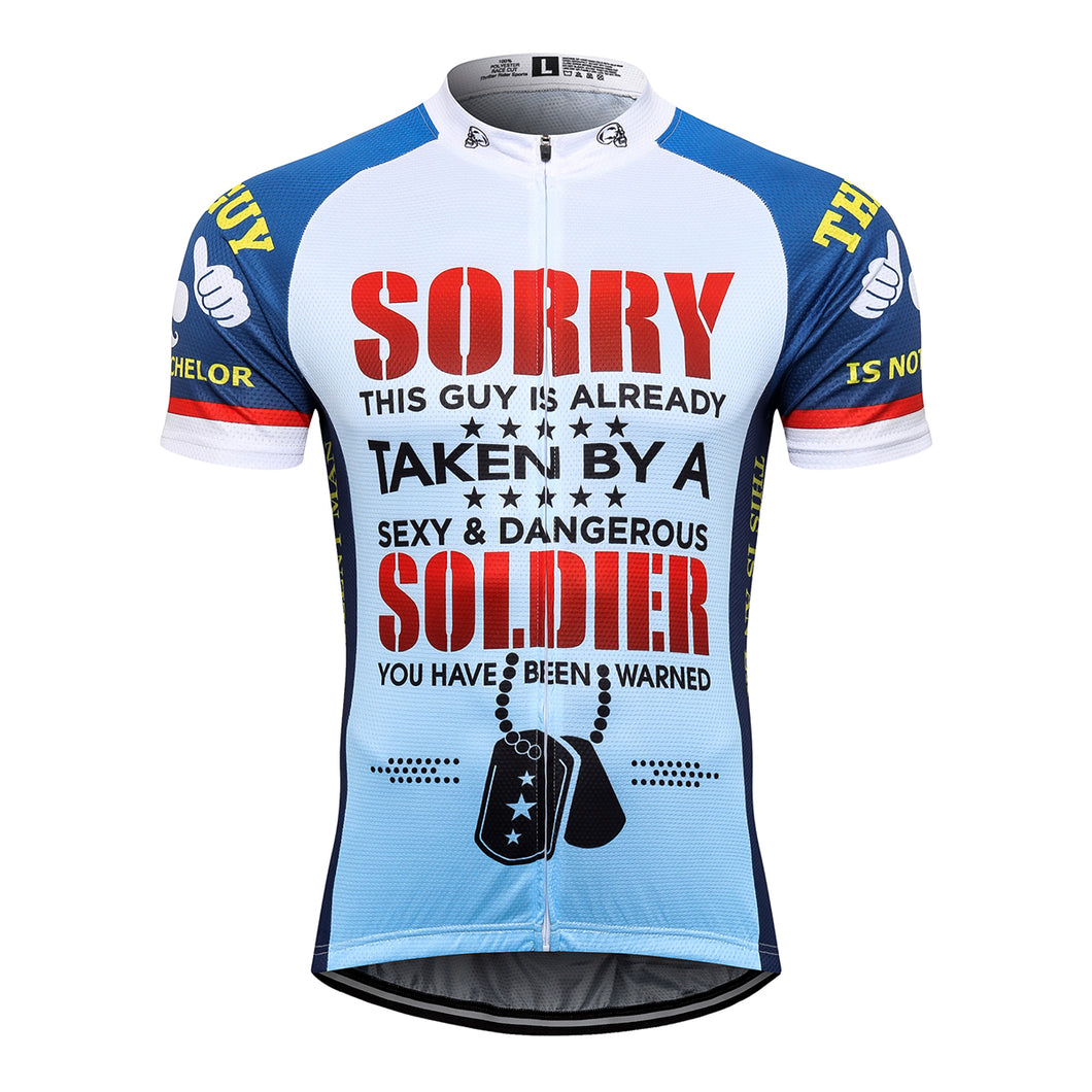 Thriller Rider Sports Bicycle Clothing Mens Cycling Jersey Short Sleeve(You Have Been Warned)